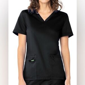 Landau Black Short Sleeve Women's Top-Medium